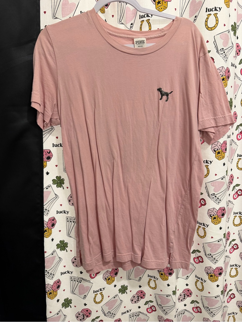 PINK Victoria's Secret Light Pink Logo Tee